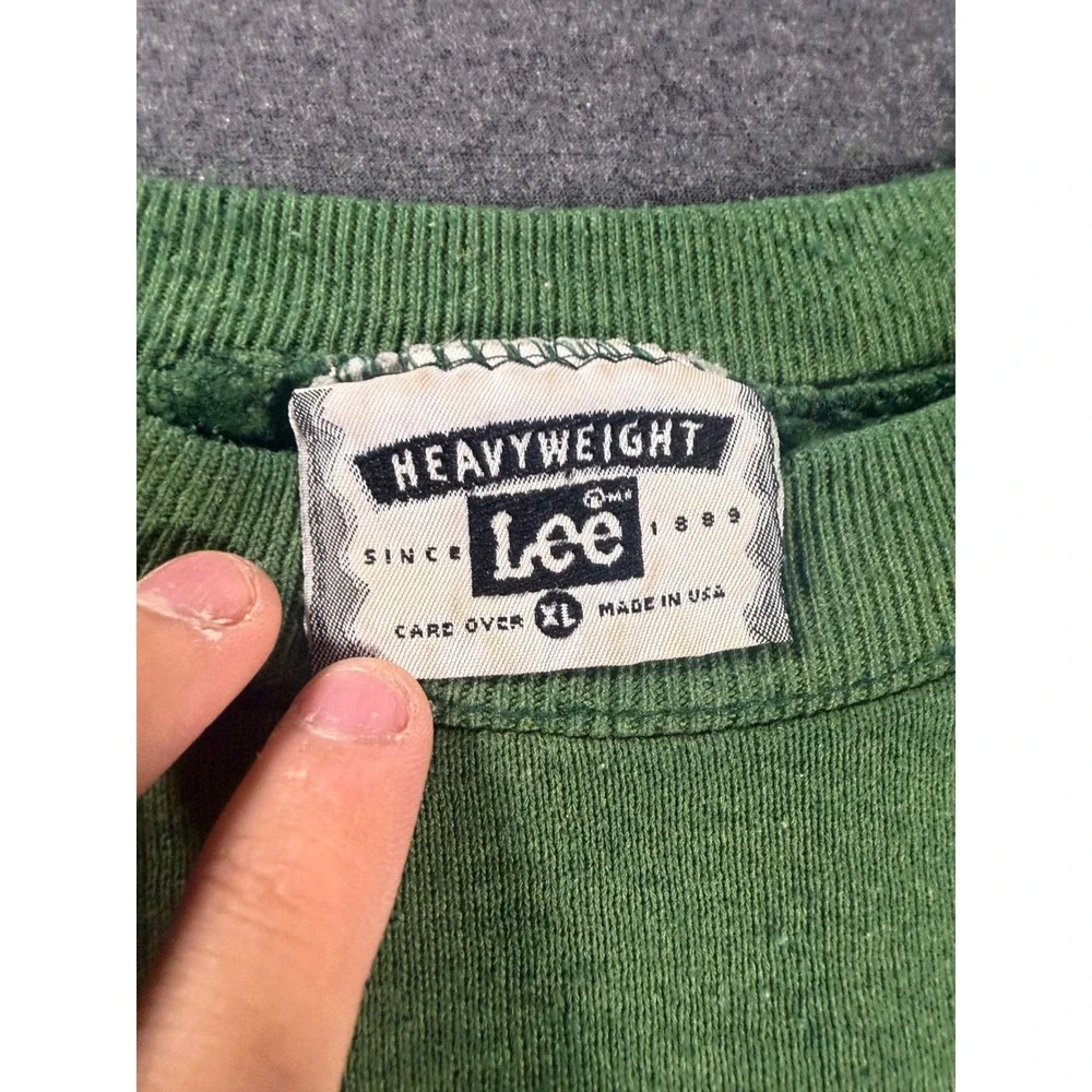 Vintage Lee Heavyweight Florida U Sweatshirt Mens XL Green Plaid Made in USA